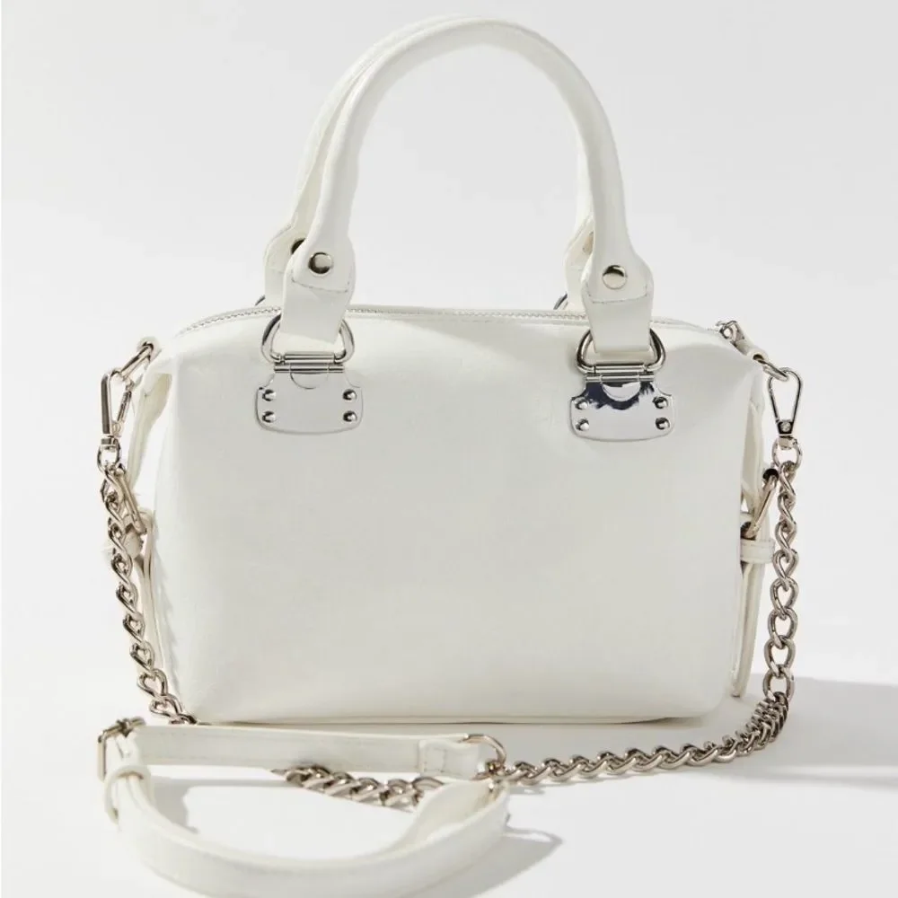 Urban Outfitters Skylar White Faux Leather Crossbody Bag